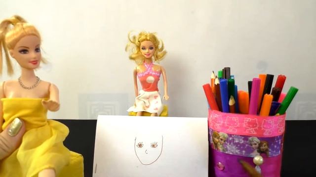 КУКЛЫ СЕСТРЫ РИСУЮТ ДРУГ ДРУГА смотреть онлайн