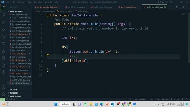 do-while loop in JAVA | do-while v/s while | Java full course in hindi | Java Tutorial 24 смотреть онлайн