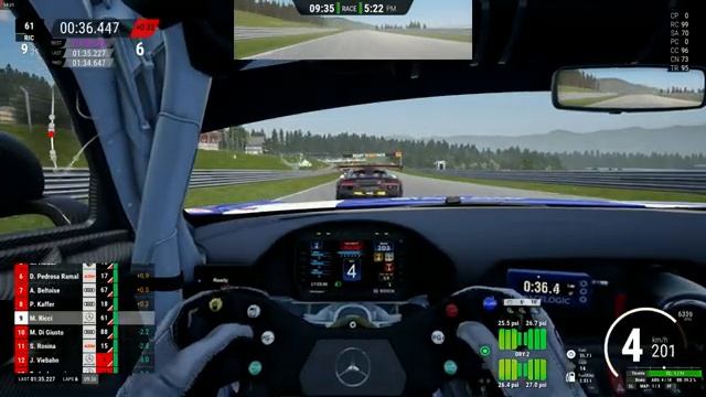 Assetto Corsa Competizione 2024 01 26 Driving the Mercedes GT2 machine in Red Bull Ring, clear weat смотреть онлайн