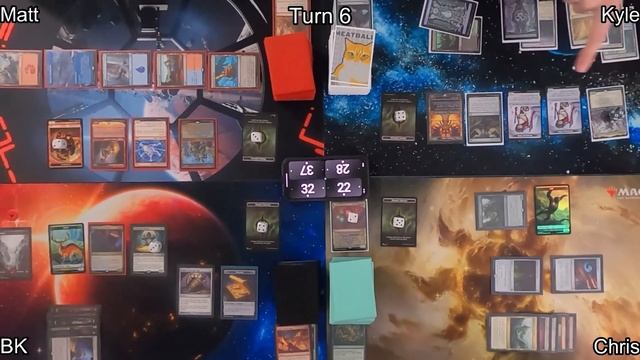 Commander Game - Omnath, Prosper, Baral & Kari Zev, Atraxa - EDH Format смотреть онлайн