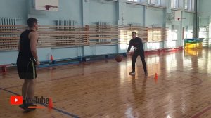 БАСКЕТБОЛ// Передачи мяча в паре
