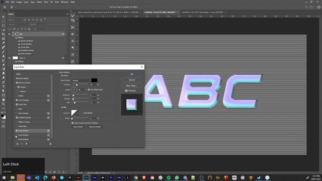 Chrome 80's holographic effect in Photoshop смотреть онлайн