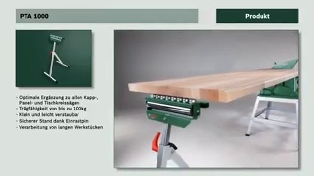 Роликовая подставка Bosch PTA 1000 смотреть онлайн