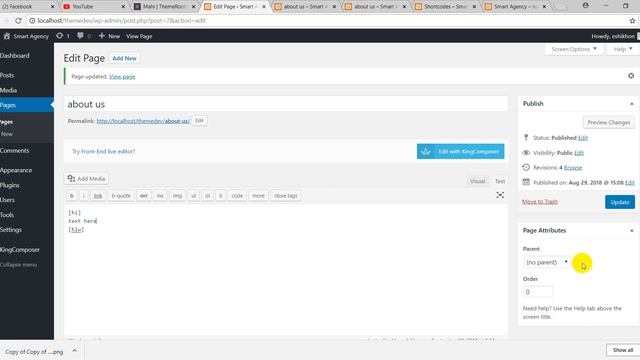 One Page Theme Development WordPress - Step by Step - 19 (shortcodes api 7) смотреть онлайн