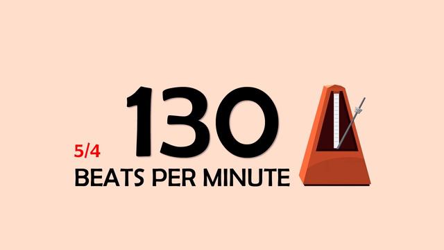 130 BPM 5/4 Metronome смотреть онлайн