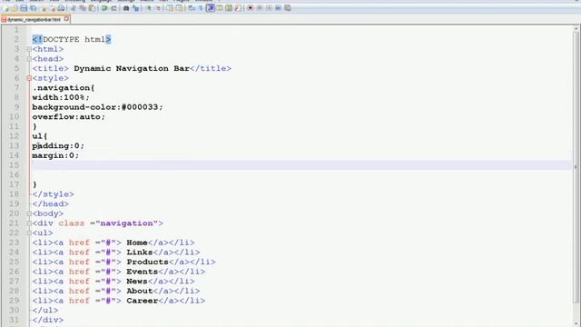 How to create navigation bar and menus using html and css? смотреть онлайн