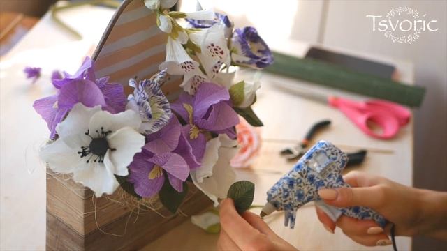 Unusual bouquet of paper / Необычный букет из бумаги / DIY Tsvoric смотреть онлайн