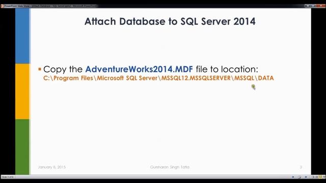 Attach Database to SQL Server смотреть онлайн