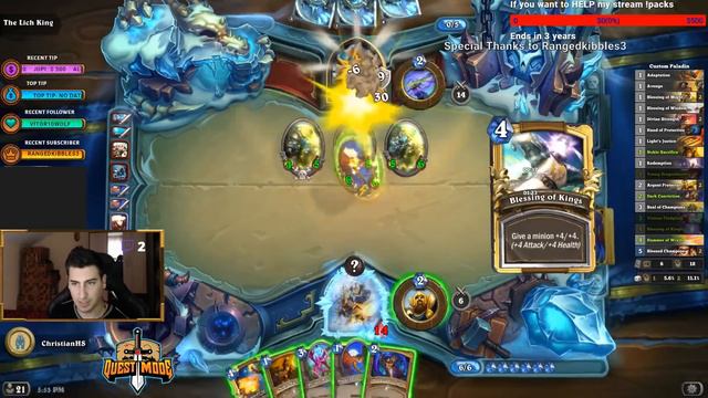Hearthstone: I Got Prince Arthas! Lich King (BOSS) Paladin смотреть онлайн