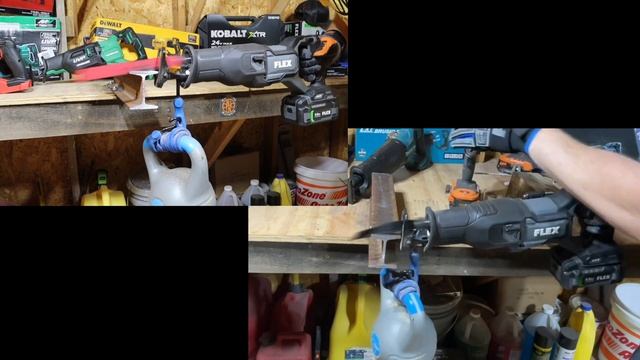 LOWE'S FLEX Recip Saw 6" Bi-Metal Blade & 9" Heavy Metal Blades Tested With FLEX 24V Recip Saw 5Ah смотреть онлайн
