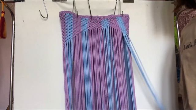 DIY | Macrame Making Tote Bag With Leather Strao (Big Size, Two Color) смотреть онлайн