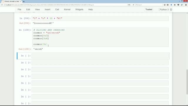 Python - Strings, Len, and Slicing смотреть онлайн