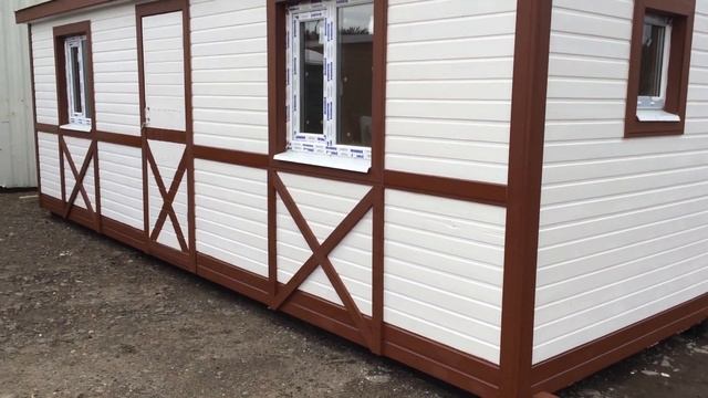 Бытовка дачная 7х2.3м "Розмари" распашонка 7м смотреть онлайн