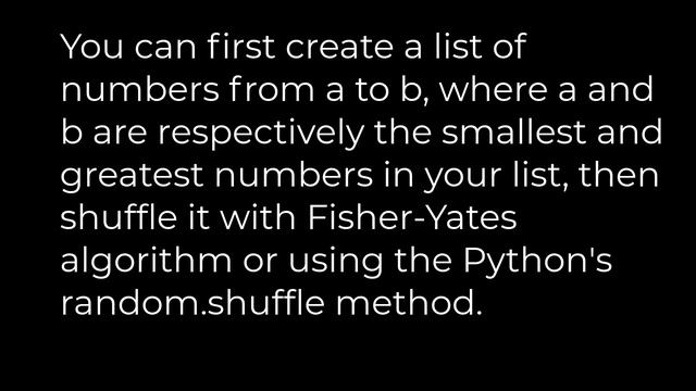 Python :How do I create a list of random numbers without duplicates(5solution) смотреть онлайн