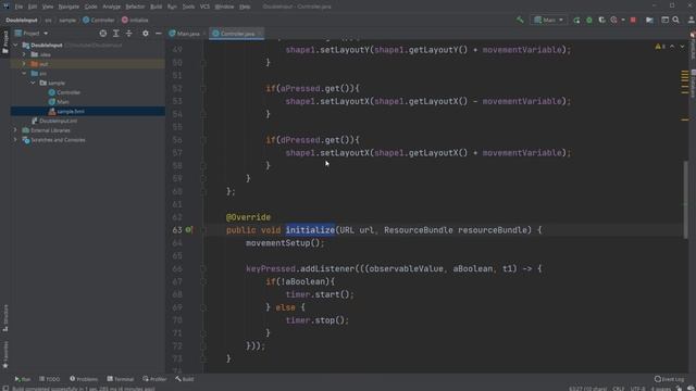 JavaFX and Scene Builder - Moving a square with multiple keyboard inputs смотреть онлайн