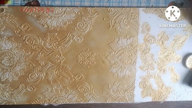Эффектный декор в трафаретной технике из обычной шпаклевки! смотреть онлайн