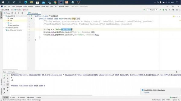 Java урок - 8.3.2 String методы indexOf, lastIndexOf