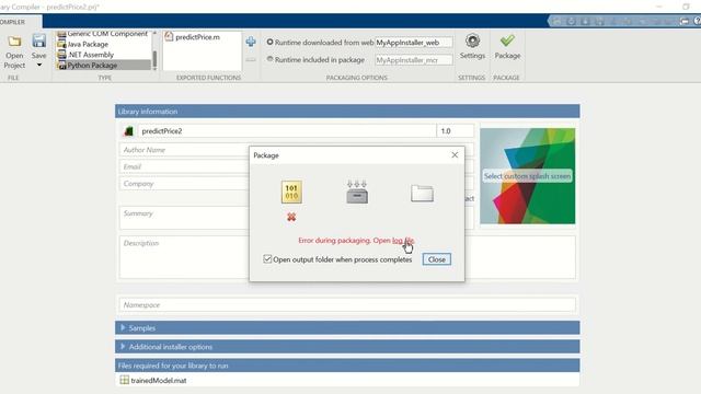 4 Compile MATLAB Script to Python Package смотреть онлайн