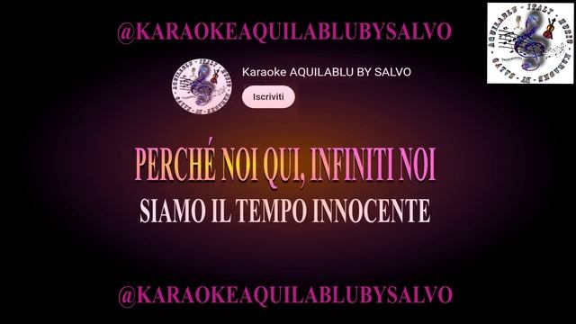 Karaoke - POOH - INFINITI NOI -4 Semitoni      @KaraokeAQUILABLUBYSALVO