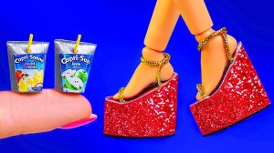 14 лайфхаков и поделок для Барби своими руками ~ Мини-телефон, пенал, обувь