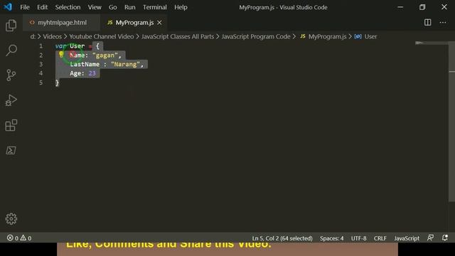 JavaScript Class #11 | Objects | Object literal, Object Constructor, Coping by reference, Assignmen смотреть онлайн