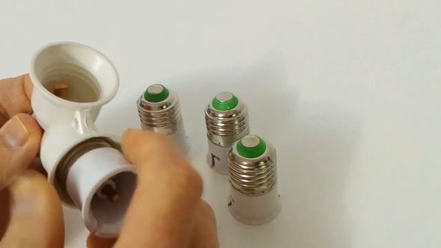 E27, чтобы B22 свет держатель лампы лампы адаптер белый + серебристый 4шт смотреть онлайн