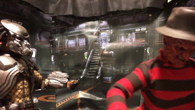 PREDATOR　VS　FREDDY　KRUEGER　【HOT TOYS】【STOP MOTION】