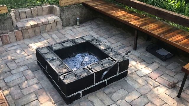 Беседка, кострище и прудик на садовом участке своими руками. Обзор. смотреть онлайн