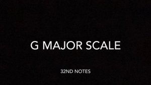 G Major Scale - Violin