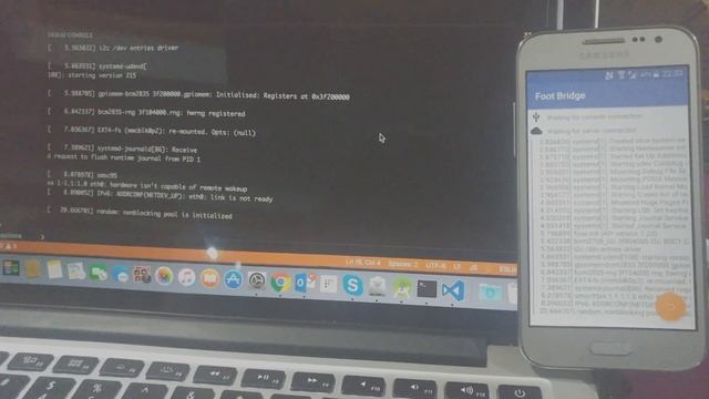 Console from Pi to Android to Node server смотреть онлайн