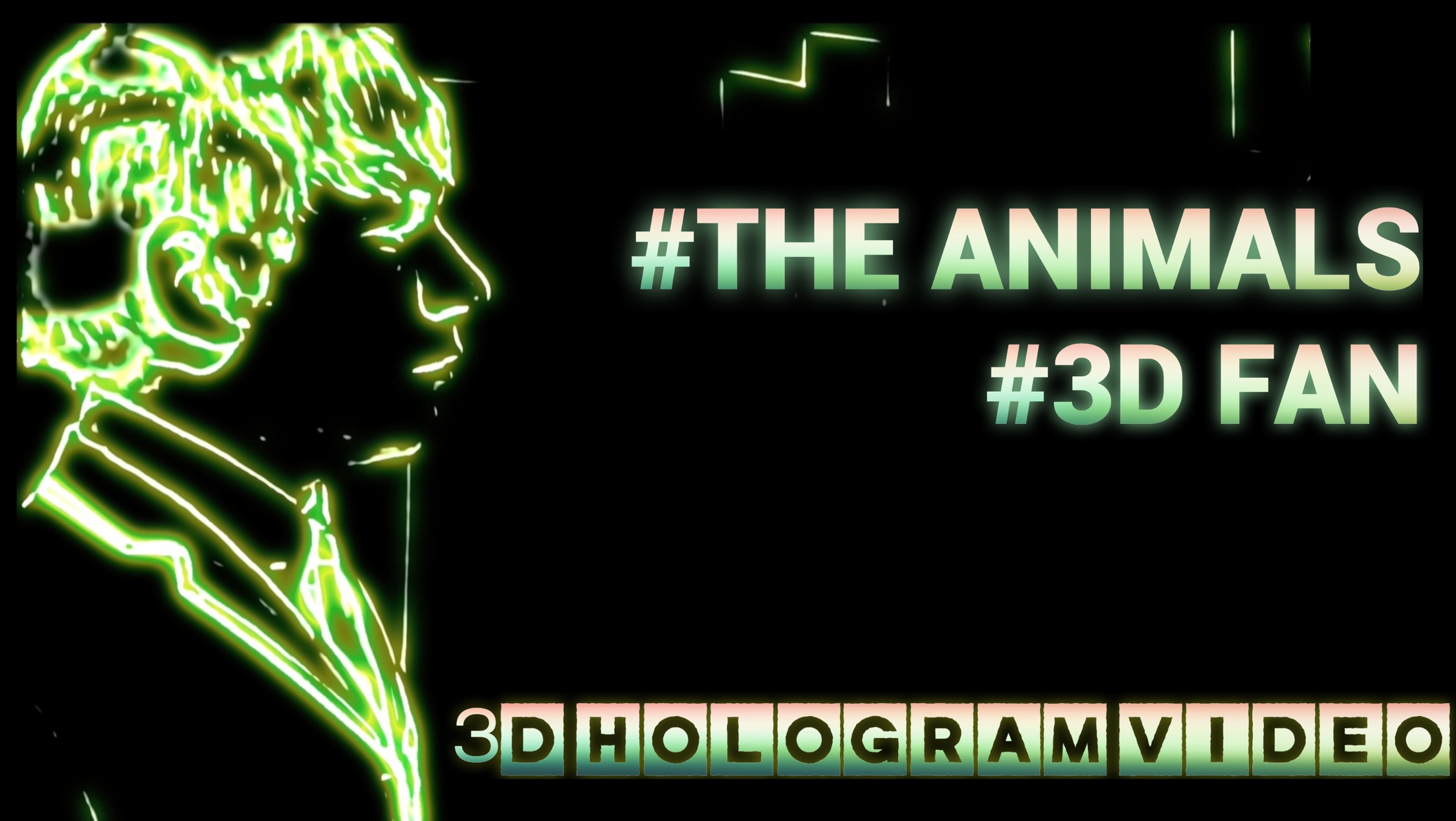 The Animals. 3D голограмма. Для 3D вентилятора.  #3dhologramfan #hologram #3dhologram