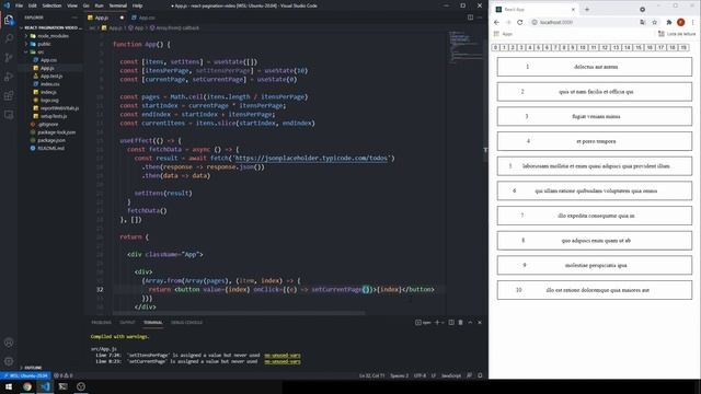 Paginação em ReactJS utilizando Hooks смотреть онлайн