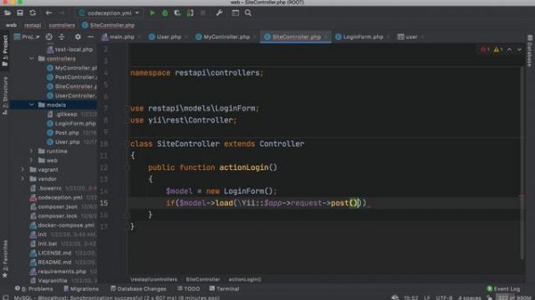 27 - dars. Yii2 REST API. Authentication. HTTP Basic Auth. OAuth 2 - Http Bearer Auth. 3-qism.