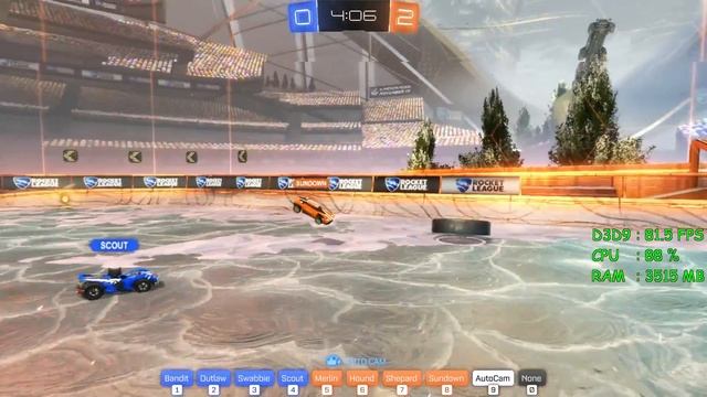 GeForce GTX 1060 -- Intel Celeron G3900 -- Rocket League FPS Test смотреть онлайн