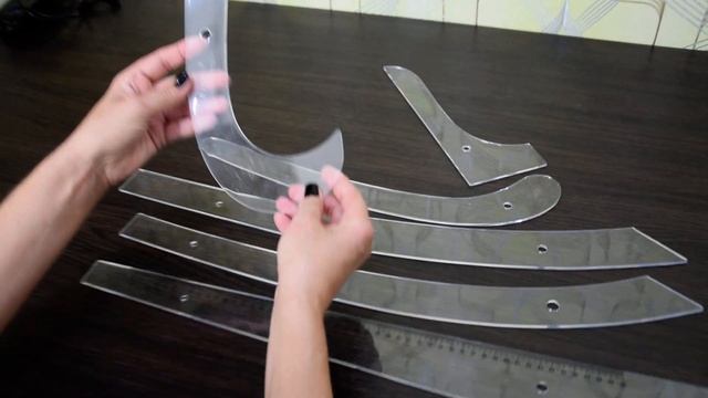 Обзор набора линеек-лекало для выкройки смотреть онлайн