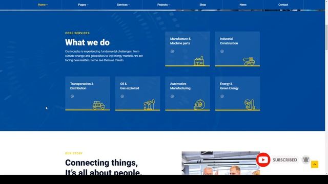 Industris - Factory amp Business WordPress Theme смотреть онлайн