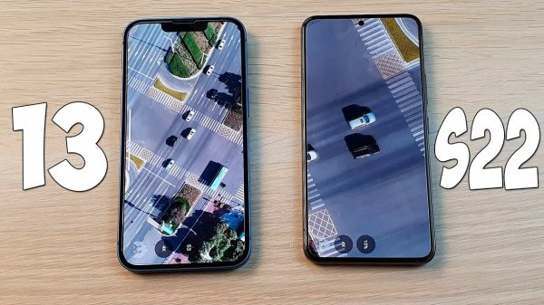 IPHONE 13 VS SAMSUNG GALAXY S22 - ANTUTU TEST (APPLE A15 VS EXYNOS 2200)