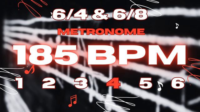 185 BPM - 6/4 & 6/8 Metronome смотреть онлайн