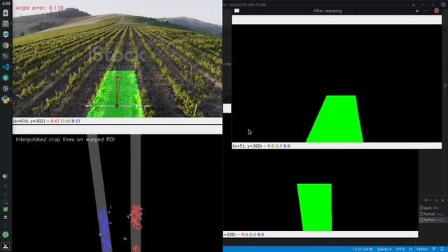 Using Python and OpenCV for an Autonomous Driving Robot [Visual servoing] смотреть онлайн
