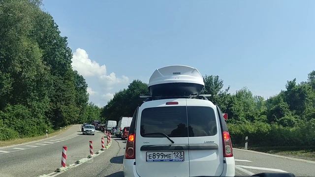 Дорога 🚗 М4 Геленджик - Краснодар Август Пробки с моря и на море #м4 смотреть онлайн