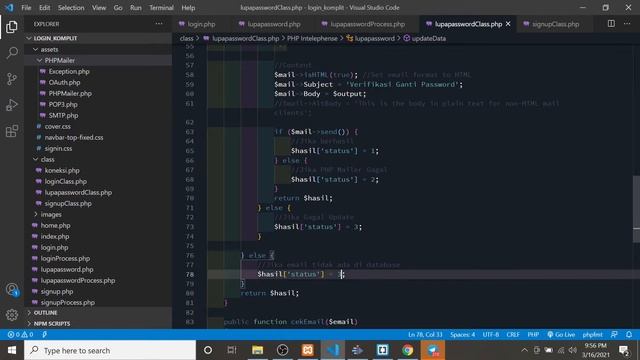 #6. MEMBUAT FITUR LUPA PASSWORD DGN PHP MAILER || Login komplitOOPPHPMysqlVanillaJsAJAXBootstrap5 | смотреть онлайн
