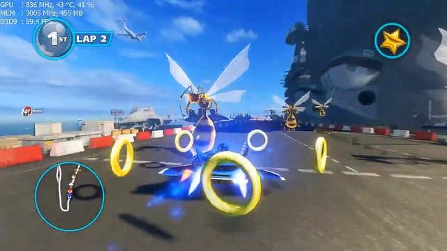 Sonic & All-Stars Racing Transformed | Carrier Zone | GTX 660 Ti + i5 3570k смотреть онлайн
