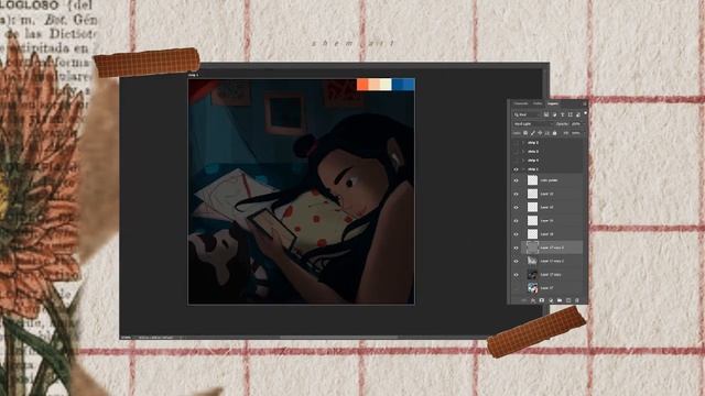 ME-TIME (Digital Painting Process using Adobe Photoshop 2019) смотреть онлайн