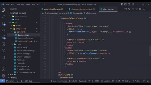 MERN stack Blog app using Tailwind CSS - 37 - show comments data смотреть онлайн