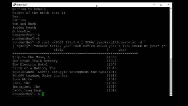 Elasticsearch SQL Tutorial смотреть онлайн