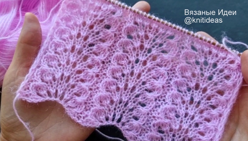Супер просто и шикарно! Красивый узор спицами! смотреть онлайн