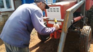 Изготовление самодельного КУНа на трактор т 25 часть 9