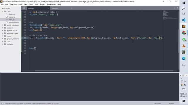 Como criar um Quiz em Python | Jogo de perguntas e respostas em Python Parte #03 смотреть онлайн