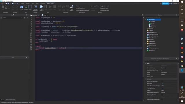 How to make a day/night script on Roblox studio! (EASY) смотреть онлайн