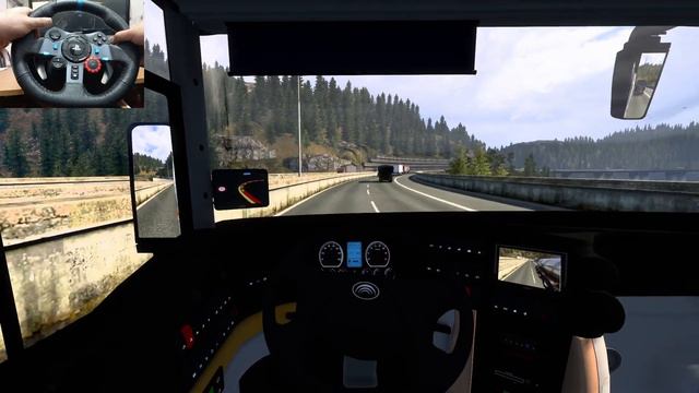 Driving a Chinese Yutong LD ZK6146HQ bus || Euro Truck Simulator 2 смотреть онлайн